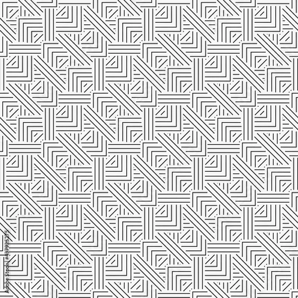 Fototapeta Seamless geometric vector pattern.
