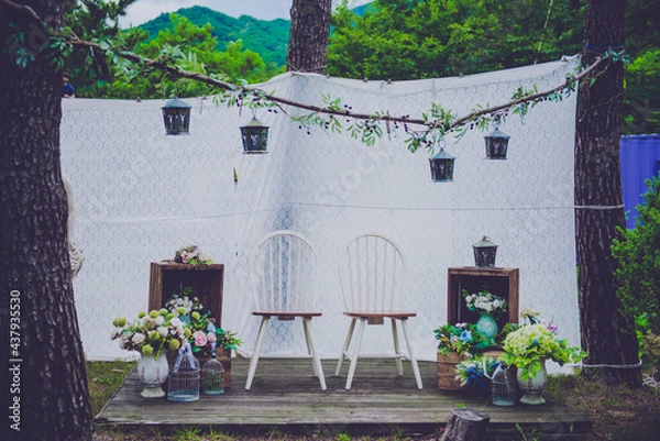 Fototapeta 야외 결혼식소품