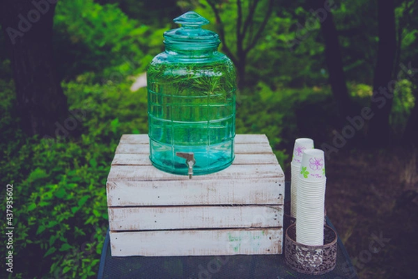 Fototapeta 야외 정수기 소품