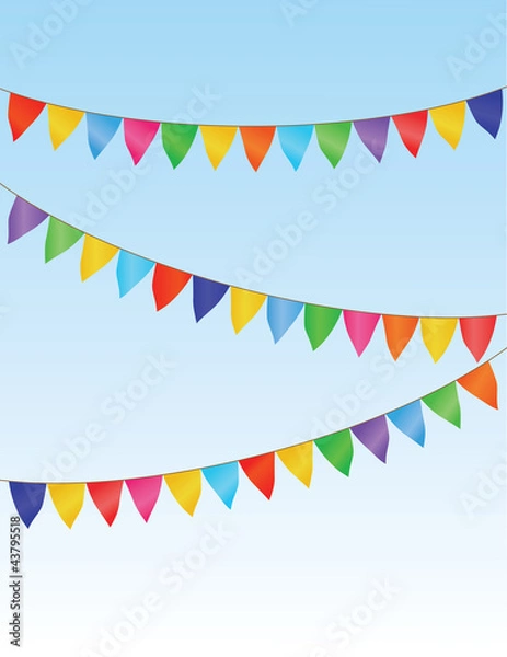 Fototapeta vector flag garland