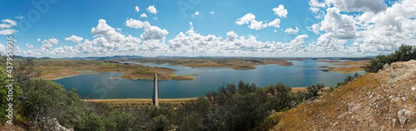 Obraz Embalse de la Serena desde el mirador de Masatrigo