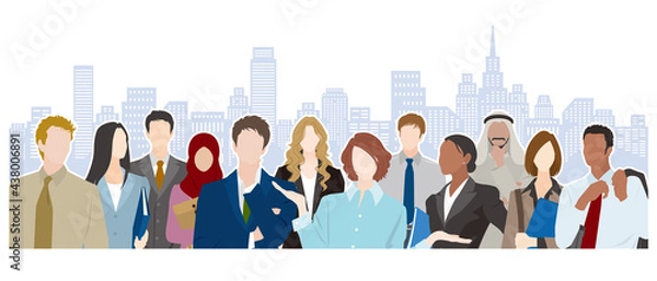 Fototapeta 世界で活躍するビジネスマン・ビジネスウーマン