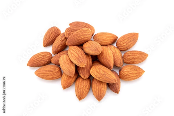 Obraz almonds isolated on white