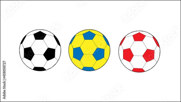 Fototapeta soccer ball with flags