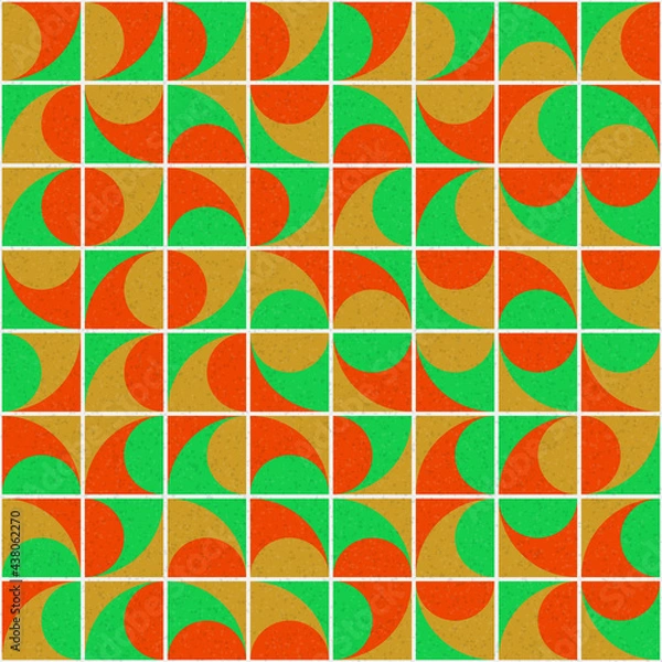 Fototapeta Abstract Geometric Pattern generative computational art illustration