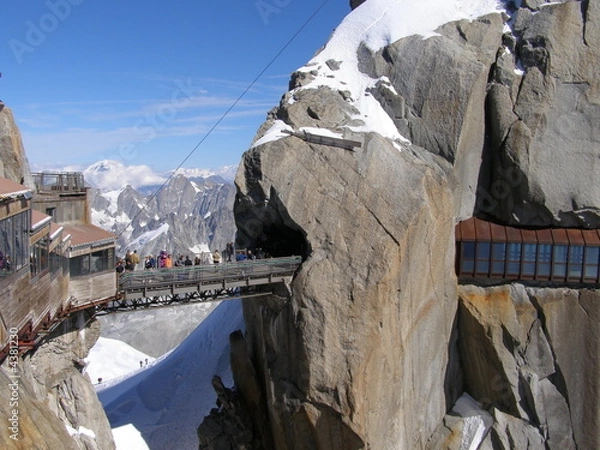 Fototapeta Passerelle Aiguille du Midi