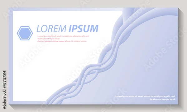Fototapeta Print template background blue vektor shape free