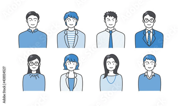 Obraz 人物アバターのセット