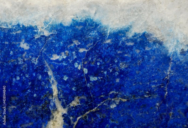 Obraz lapis lazuli natural background closeup, blue texture for design