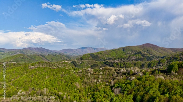 Obraz Aerial nature cloud landscapes