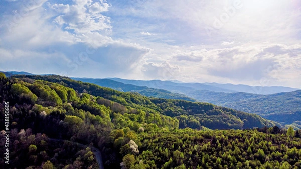 Obraz Aerial nature cloud landscapes