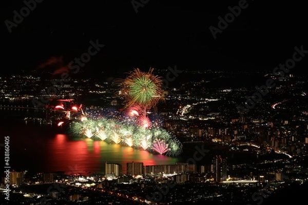 Fototapeta 夜景花火1
