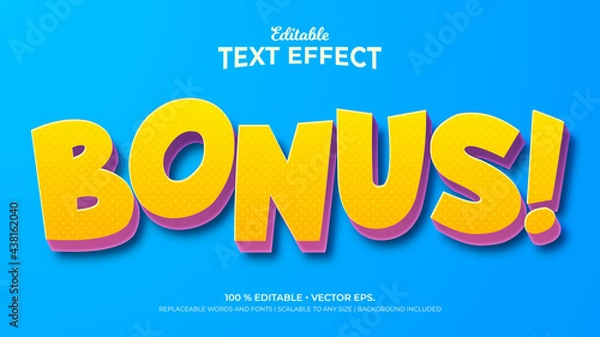 Obraz Text Effects, Editable Text Style - Cartoon Style