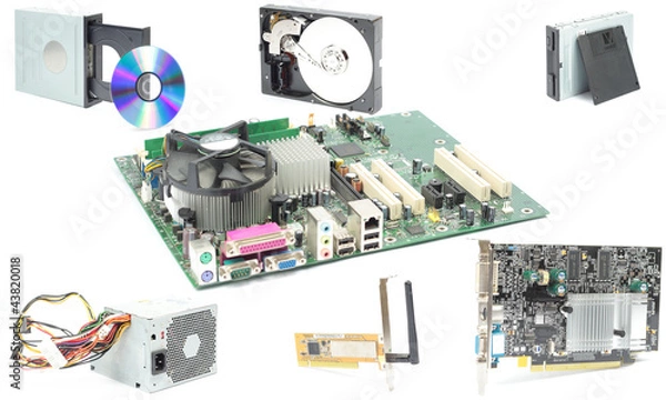 Obraz Computer mainboard hardware