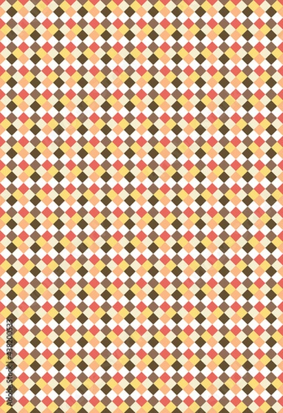 Obraz Abstract diamond square pattern with ice cream tone