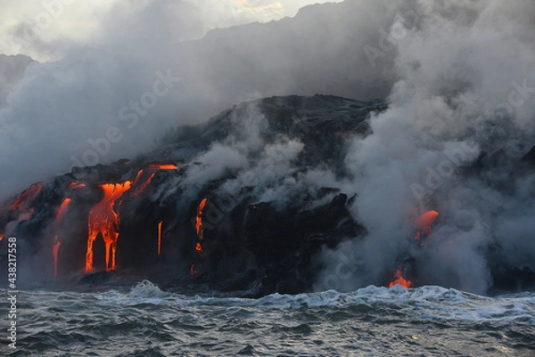 Obraz lava in hawaii
