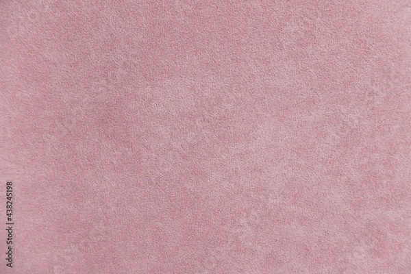 Fototapeta Background with pink velours texture, close-up