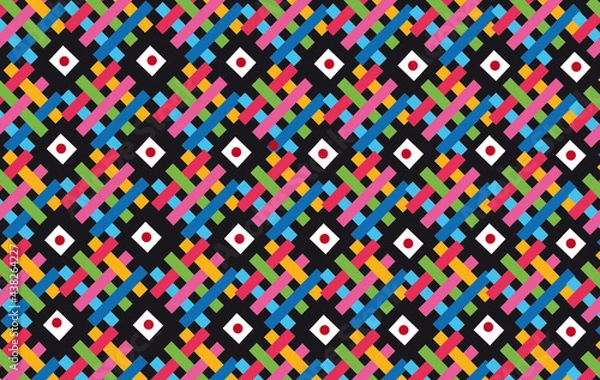 Obraz MOTIFS COULEURS ROUGE