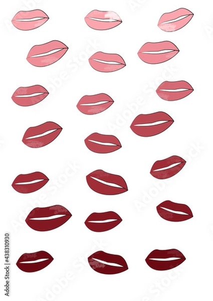 Obraz Cubist abstract background with swirling lines