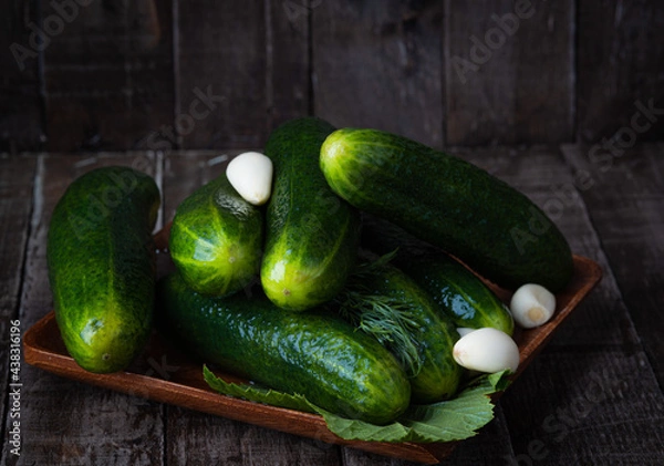 Fototapeta lightly salted cucumbers?, малосольные огурцы