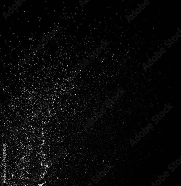 Obraz water splash on black background