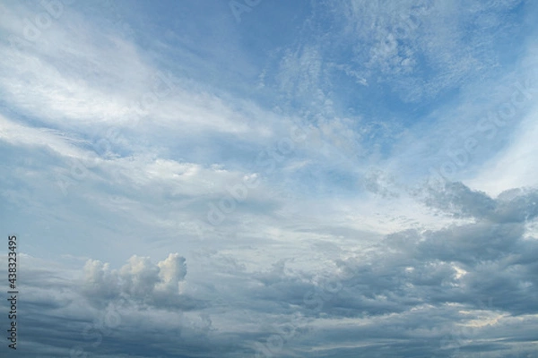 Obraz cumulus cloudy sky rainy day