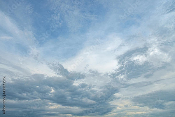 Obraz cumulus cloudy sky rainy day