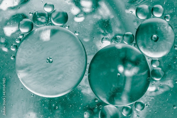 Fototapeta Colourful Oil Drop On Water Abstract Background, Oil Drop On Water 