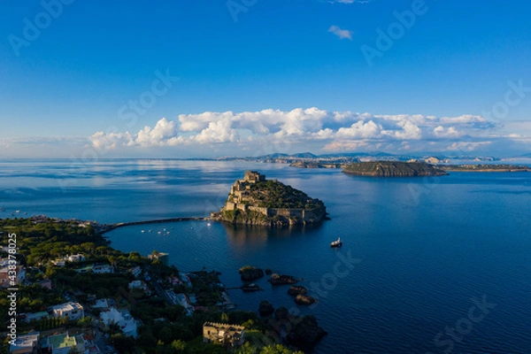 Obraz Il castello Aragonese, Procida e Vivara