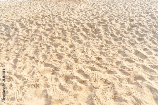 Obraz Sand pattern texture in tropical beach as background.