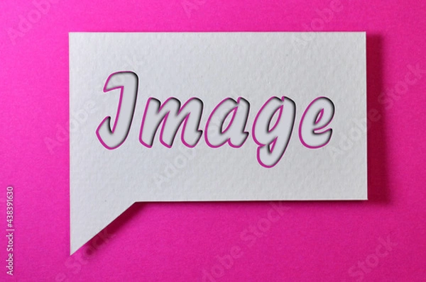 Fototapeta The type Of Image Word