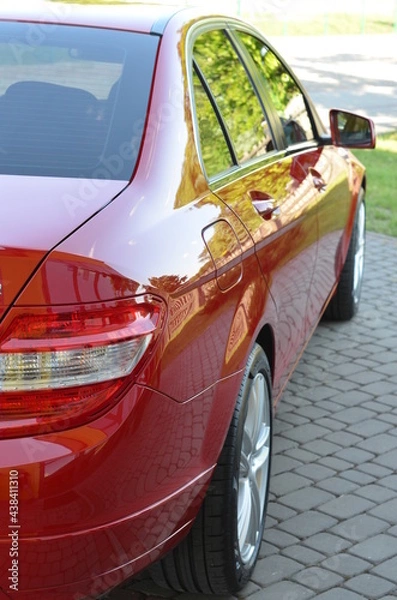 Fototapeta Autodetailing , ochrona lakieru , polerowanie lakieru , błysk lakieru ,  lakier lustro , polerowanie auta , polerowanie samochodu  , błysk lakieru , ochrona lakieru ,ochrona ceramiczna ,powłoka lkieru