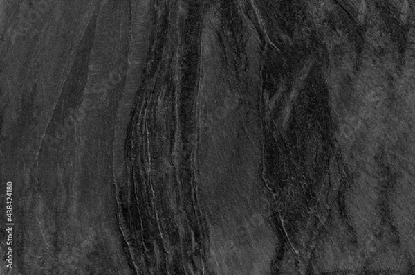 Fototapeta Dark grey black slate background or texture.