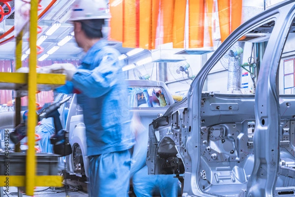 Obraz Car production plant