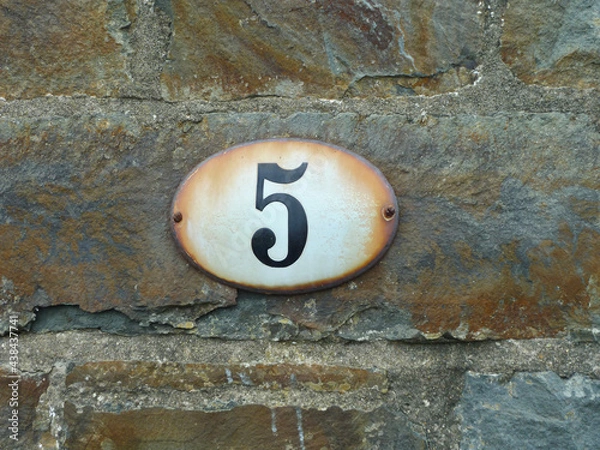 Fototapeta Number five