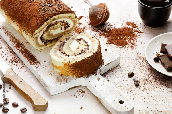 Obraz Tiramisu Cake Roll