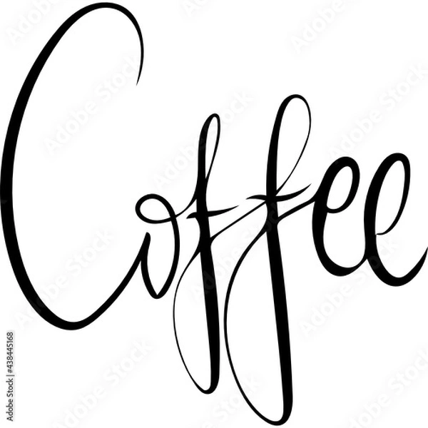 Fototapeta Coffee typography