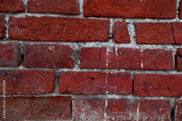 Obraz red brick background
