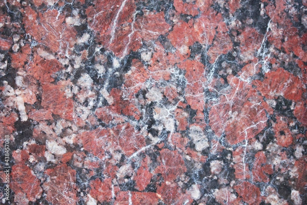 Obraz marble wall red and blue