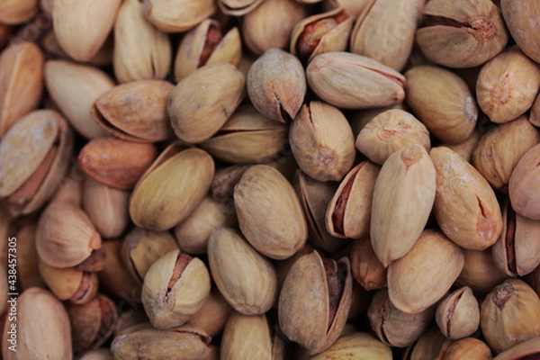 Obraz pistachio nuts, close up view