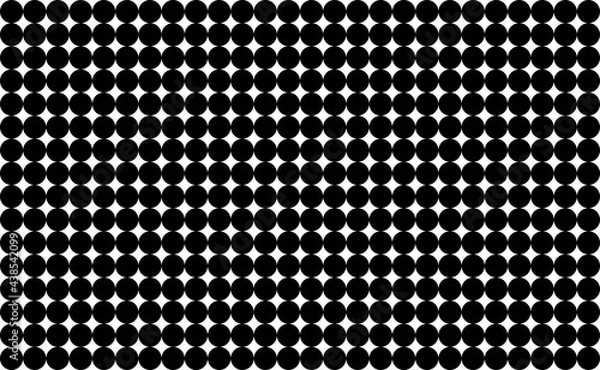 Obraz Circle and square geometry design line up vector background pattern 