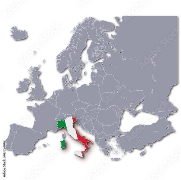 Obraz Europa Karte Italien