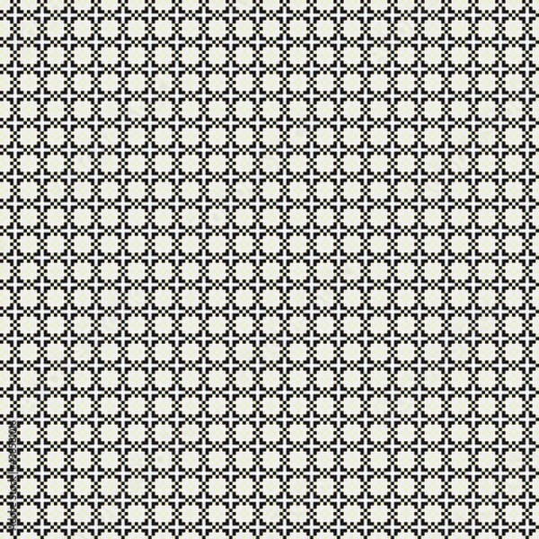 Fototapeta Abstract Cross Pattern generative computational art illustration