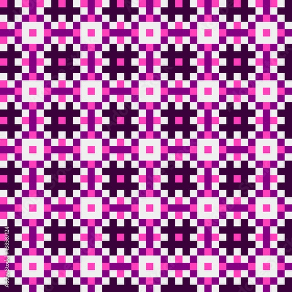 Fototapeta Abstract Cross Pattern generative computational art illustration