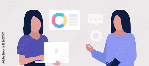 Fototapeta People discuss