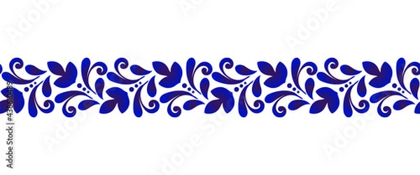 Obraz seamless border with floral