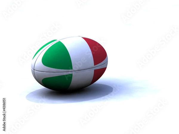 Fototapeta Ballon Rugby Italie