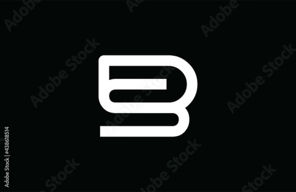 Fototapeta BS Combine Linked monogram logo