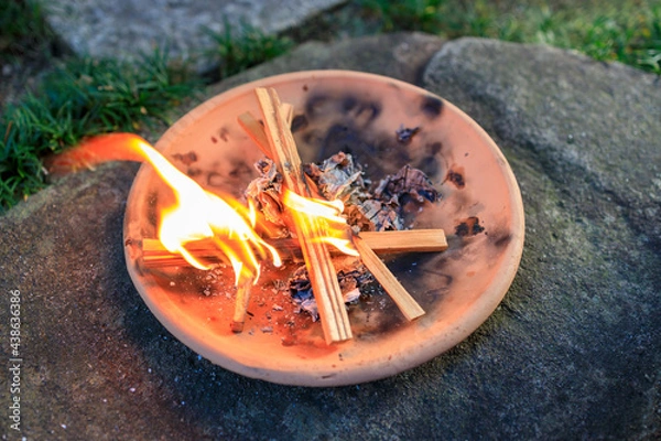 Fototapeta お盆の迎え火・送り火