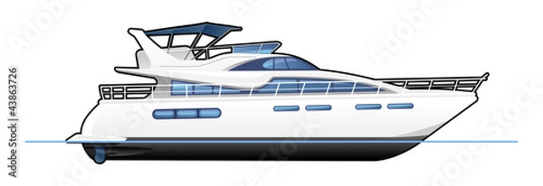 Obraz Jacht motoryczny